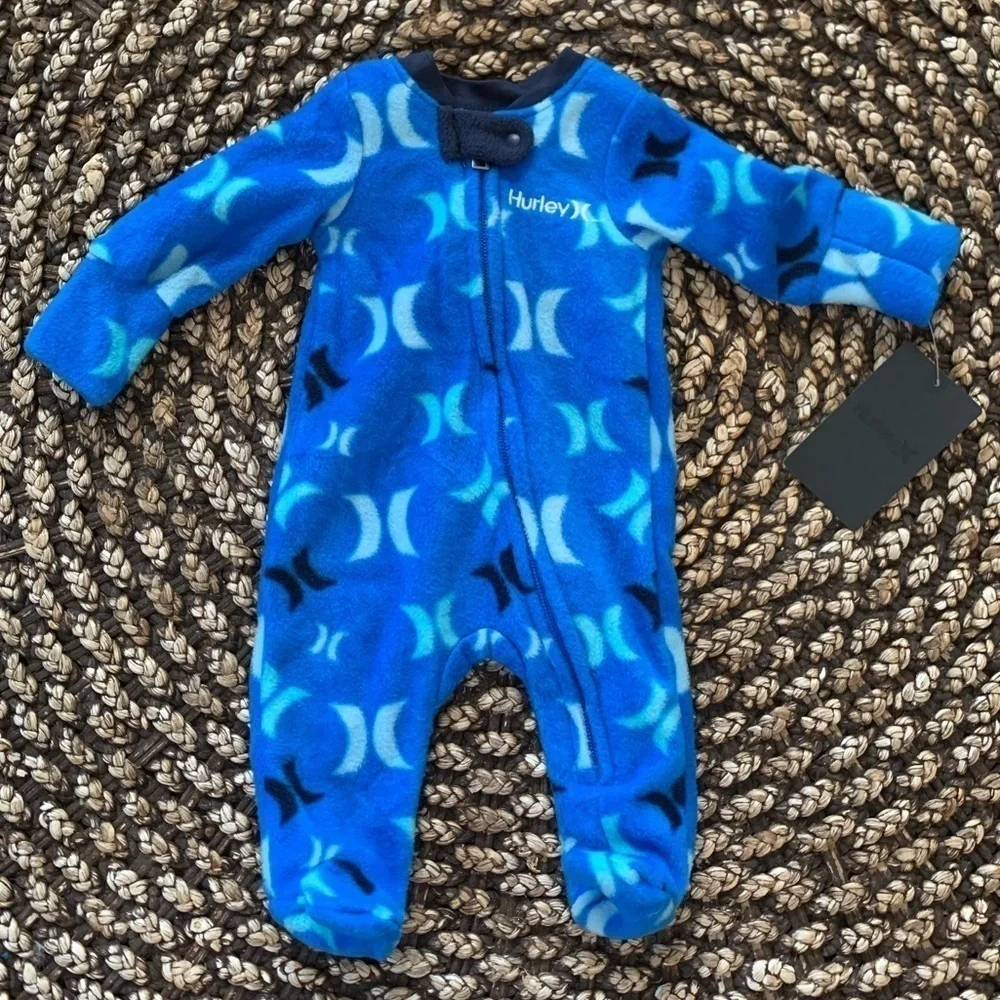 Hurley Newborn Footed Coverall